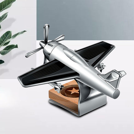 Solar Powered Car Perfume Diffuser - Automatic Rotating Air Freshener with Gift Box, Decorative Dashboard Decor