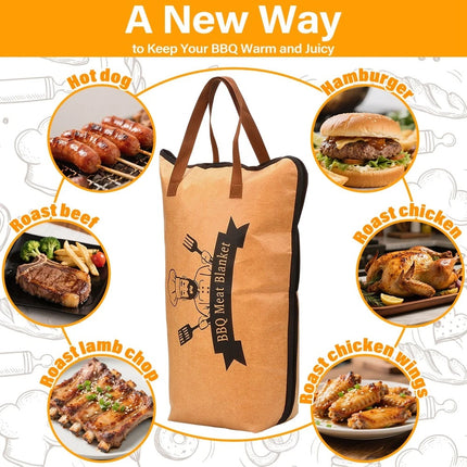 BBQ Insulated Waterproof Reusable Thermal Blanket for Resting Meat