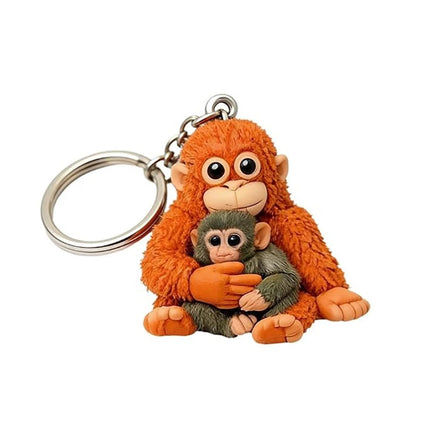 Protect Punch The Monkey Keychain 3D Printed Hanging Plush Holder