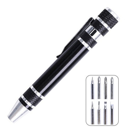 8-in-1 Magnetic Pen Screwdriver Set for Watch Glasses & Electronics Repair