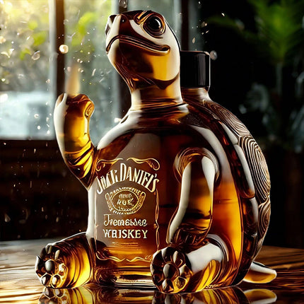 2025 Unique Turtle Glass Whiskey Bottle Decanter Animal Gift