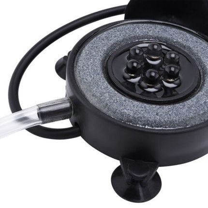 Aquarium Air Stone Disc 7 Color LED Bubble Light for Fish Tank