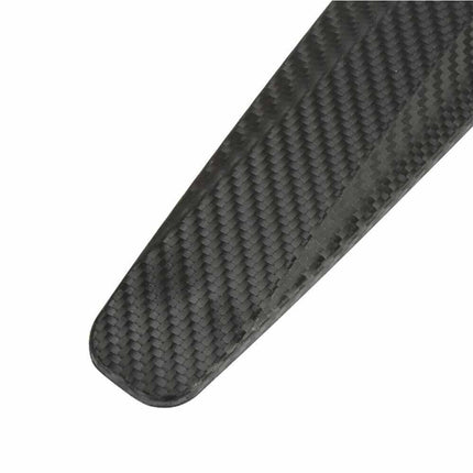 2PCS Car Bumper Protector Guard - Carbon Fiber Anti-Scratch Corner Strip, Universal Fit Black Trim