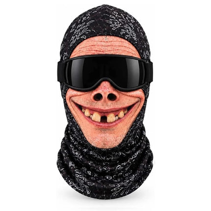 3D Funny Face Balaclava Ski Mask for Winter Outdoor Cover