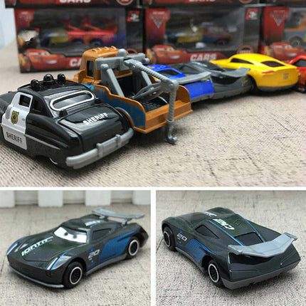 Pixar Cars DieCast Toy Collection - 6PCS Set with Lightning McQueen & Friends, Alloy Race Car Models for Kids Gift