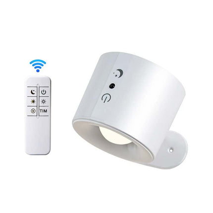 Rechargeable Magnetic LED Wall Sconce Night Lamp with Remote