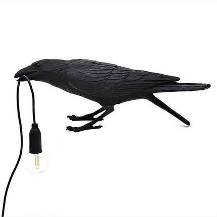 Resin Lucky Bird LED Lamp – Wall/Table/Night Light for Bedside Decor