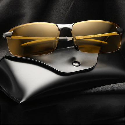 Men's HD Polarized Anti-Glare Night Driving Sunglasses Mirror