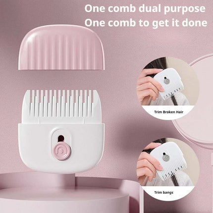 2 in 1 Baby Hair Trimmer Comb – Trim Bangs & Broken Hair