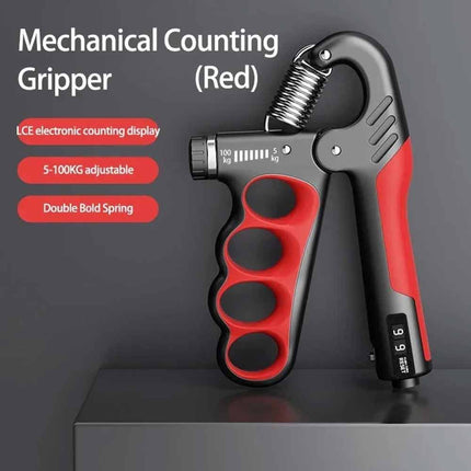 5-100kg Digital Hand Gripper, Adjustable Wrist Expander with Counter