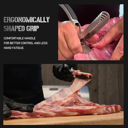 Easy Rib Membrane Removal Tool for BBQ Beef Pork Processing