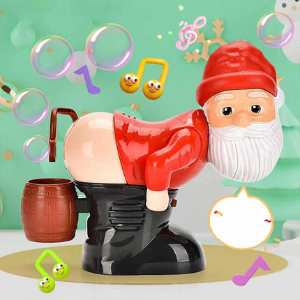 Christmas Snowman Bubble Machine for Kids with Music & Lights