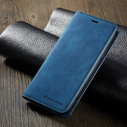 Premium Leather Magnetic Flip Wallet Case for iPhone 17