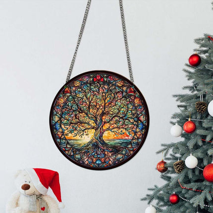 Tree of Life 3Pack Acrylic Hanging Wall Art – Indoor & Outdoor Garden Decor