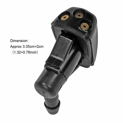 Universal Windshield Washer Nozzles (2-Pack) - Direct Replacement Front Wiper Jet Sprayers