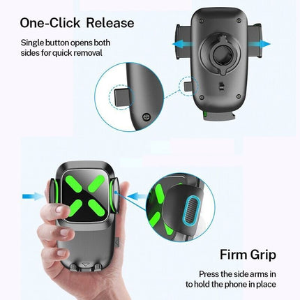 Long Arm Gooseneck Phone Holder for Car Windscreen or Dashboard Suction Mount