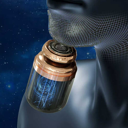 2 in 1 Mini Electric Shaver & Trimmer Portable Men's Razor Nose & Beard USB Rechargeable