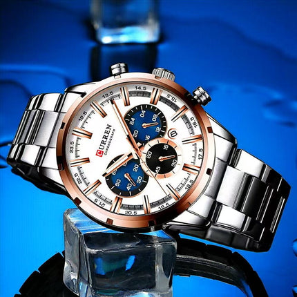 Men's Military Sport Silicone Watch with Calendar for Boys