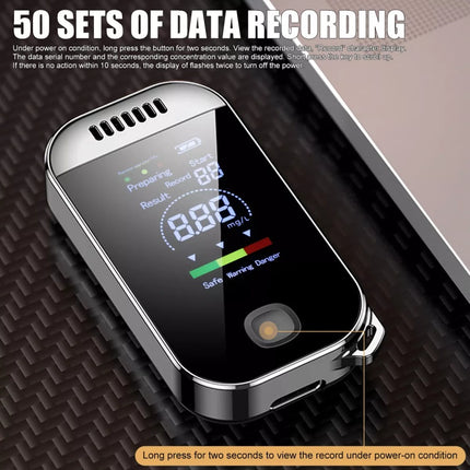 Professional-Grade LCD Digital Breath Alcohol Tester – Personal Breathalyzer for Self-Testing