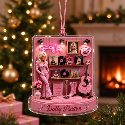 2026 Music Tribute 2D Acrylic Christmas Tree Hanging Memorial Ornament