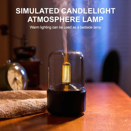Black Vintage USB Aroma Diffuser & Humidifier, 120ml