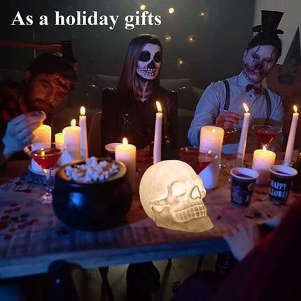 7 Colors Skull Night Light Touch/USB/Remote Bedside Lamp