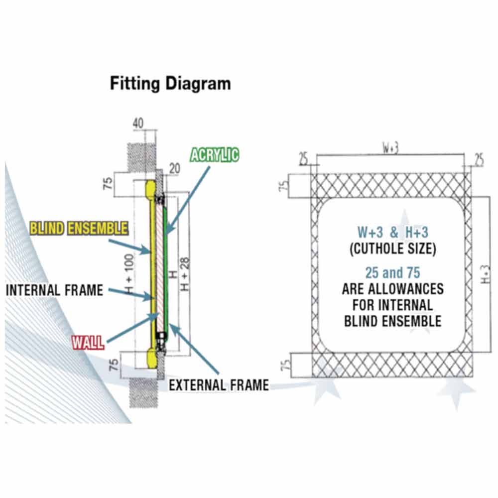 1000x800mm Giant Caravan Window Locking System with Integrated Heavy-Duty Gas Strut | for Oversized Push-Out Windows