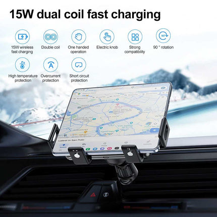 Wireless Car Charger for Samsung Galaxy Z Fold 5/4/3 - 15W Fast Charging Magnetic Air Vent Mount