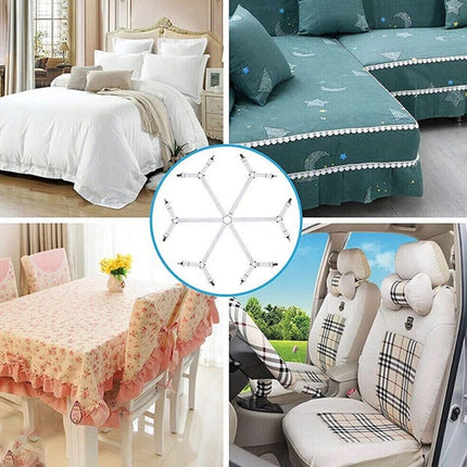 Mattress Sheet Clips Holders Fasteners Grippers Straps Suspender Fitted
