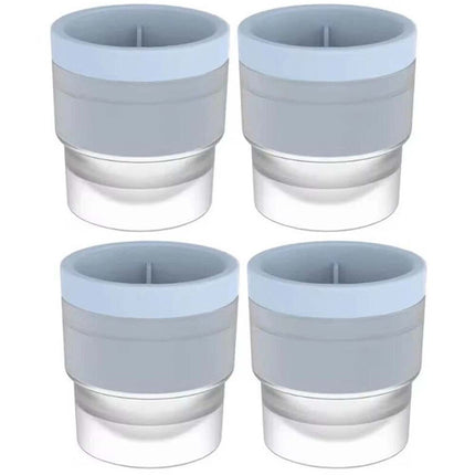4X Large Ice Ball Maker, Silicone Sphere Mold for Whiskey, Round Ice Cube Tray for Party