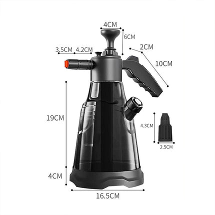 2.3L Pressure Sprayer Foam Cannon - Hand Pump Car Wash Soap Applicator with Heavy Duty Can