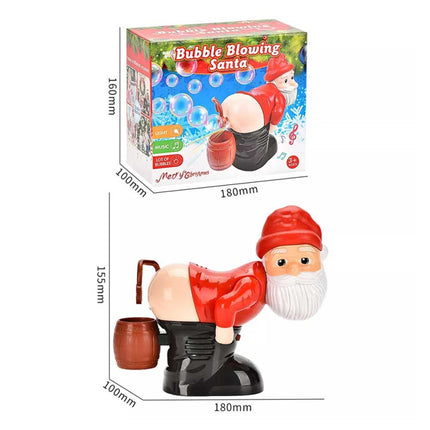 Electric Santa Claus Bubble Machine with Music & Light Entertainment