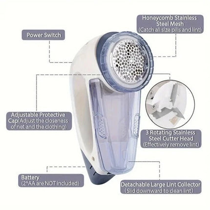 Electric Lint Remover, Bobble Remover Fabric Shaver, Portable Fuzz Shaver for Clothes, Sweater Debobbler Machine