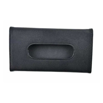 Car Sun Visor Tissue Holder Leather Napkin Box Dispenser Organizer