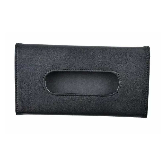 Car Sun Visor Tissue Holder Leather Napkin Box Dispenser Organizer
