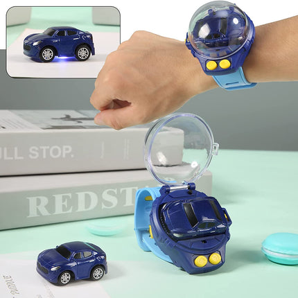 Cartoon Car Watch Toy RC Mini Vehicle Analog Watch Gift for Boys
