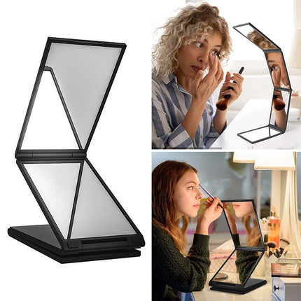 360° 4-Way Mirror DIY Haircut Kit with Telescopic Stand