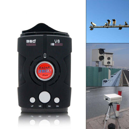 360° Full-Band Radar & Laser Detector with Voice Alerts