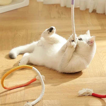 Interactive Catnip Rope & Plush Toy – Teeth Cleaning for Kittens