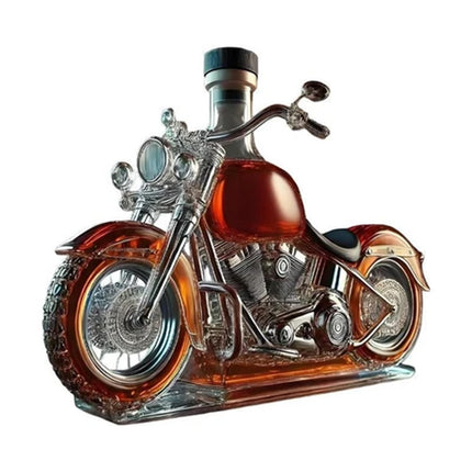 Vintage Wine Decanter Motorcycle Glass Whisky Liquor Bottle