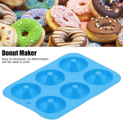 Silicone Donut Molds 3PCS, Non-Stick Baking Tray for Muffin, Chocolate, Cake, Cookie Doughnut