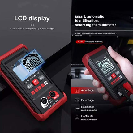 2000 Counts Smart Digital Multimeter Auto-Ranging Voltmeter for Measurement