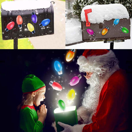 Reflective Christmas Bulb Lights for Car - Holiday Refrigerator Exterior Stickers