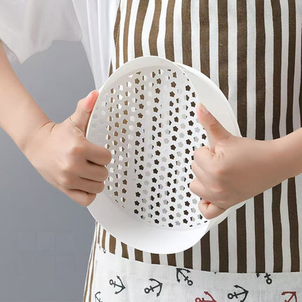 Multi-Layer Plastic Steamer Basket, Large Microwave Steamer, Heat-Resistant