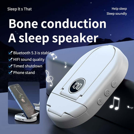 Wireless Sleep Speaker Bone Conduction Pillow Speaker with Noise Reduction & TF Card Playback