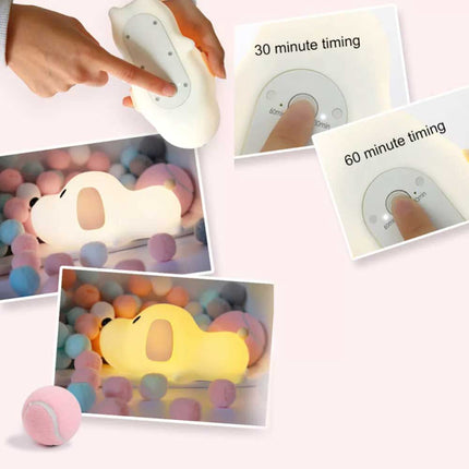 Rechargeable Cute Puppy Touch Night Light for Kids Gift
