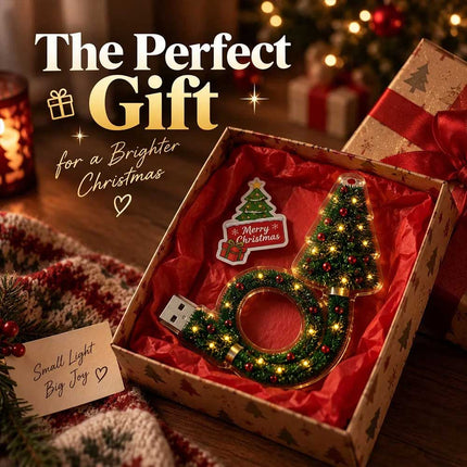 Santa Christmas Tree Projection Light USB Holiday Night Lamp Decoration