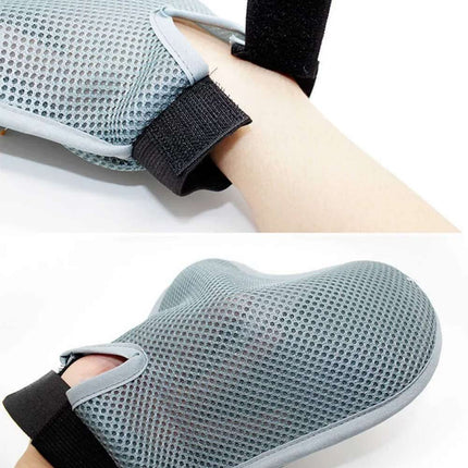 Breathable Heavy Duty Pet Grooming Glove Hair Removal Mitts for Cats & Dogs