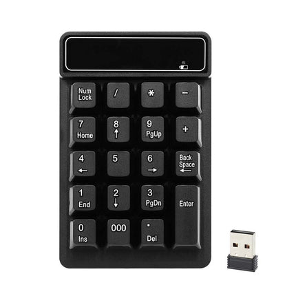 2.4GHz Wireless Mechanical Feel 19-Key Numeric Keypad