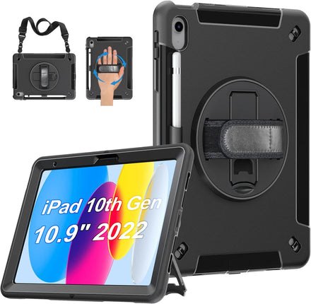 Rugged Shockproof Outdoor Case for iPad A16 (2025) / 10th Gen 10.9"
